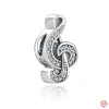 Для Pandora Charms Authentic 925 Silver Beads Dangle Hot New Europe Music Bead Penden