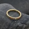 Band Ringen Kleurrijke Ring Dun Mager Verloving Bruiloft Kleur Klassieke Eenvoudige Ronde Cirkel Vinger