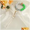 Bijoux Dame Mère Sil Perles Et Unique Perle En Bois Conception Bracelet Avec Gland Bonne Qualité Bracelets Charme Cadeaux D'anniversaire 12 Drop Ott9H