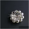 Alfinetes broches pérola floral flor de cristal alfinetes para mulheres decoração nupcial roupas ornamento diy drop delivery jóias dhqie