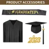 衣料品は卒業ガウンとキャップをセットし、タッセルユニセックスのアカデミックキャップとガウン高校の大学卒業式230601