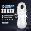 Automatique Sucer Masturbateurs Masculins Vibration Aspiration Poche Chatte Mâle Stroker Masturbateurs Adulte Mâle Sex Toys Pour Hommes L230518