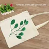 Storage Bags Canvas Tote Set DIY Craft Blank Makeup With Zip Pen Case Reusable Shopping Grocery Bag