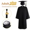 衣類セット1セットユニバーサル度のガウン快適な卒業帽子カーディガン卒業式アカデミックドレストップハットポグラル230601