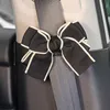 New 1PCS Cute Bowknot Adjustable Car Safety Belt Clip Vehicle Universal Seat Belts Holder Stopper Buckle Car Assessoires for Women