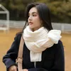 Scarves Reliable Long Scarf Fine Workmanship Cold Resistant 6 Colors Optional Woolen Yarn Knitted Winter