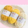 Lenços de bebê de malha 60g/bola, chapéus, sapatos macios, fios de crochê feitos à mão, acessórios de costura de lã DIY P230601