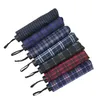 Umbrellas Portable Threefolding Uv Protection Plaid Umbrella 8 Bone Wind Resistant Rainproof Men Women Folding Drop Delivery Home Ga Dha2A