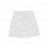 Mężczyźni swobodne szorty list drukujący elastyczne szorty fajne letnie spodnie świąteczne plażowe