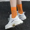 Women Socks 1 Pair Summer Ladies Korean Plaid Tull Glass Silk Medium Tube Transparent Thin Mesh Colorful Sheer