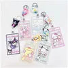 Bijoux Carton de mode Kawaii Styles Personnage Keychains Carte de nourriture École Card Antilost Key Ring Accessoires Drop Livraison Baby Kids Mate Otsmp