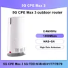 Router Nuovi CPE 5G sbloccati MAX 3 OUTDOOR Router CPE Mesh WiFi 6 NSA+SA 5G WiFi Extender Router 5G SIM SIM Gruppo ANTENNA Supporto RJ45