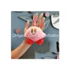Keychains en peluche Kelechains Pink Little Kirby Jewelry Schoolbag Backpack Ornement Kids Gifts Environ 10 cm Drop Livraison Toys Animaux en peluche Pendan Otgki