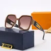 Luxus-Sonnenbrille, polarisiert, Designer-Damen- und Herren-Luxusschutz-Sonnenglas, Vollrahmen, Buchstabe V-Sonnenbrille, mehrere Farben, mit Box, Lila