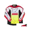 Motosiklet Giyim Downhill Jersey Uzun Kollu Motokros Polyester Hızlı Derleme Tshirt Aynı Stil Özelleştirilmiş Damla Teslimat MO DHWHF