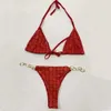 Bikini Designers G Chain Nero Costumi da bagno donna Bikini Set Summer Time Beach Costumi da bagno Costumi da bagno vento Hot