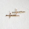 Stud Oorbellen Everfast 1 Paar Faith Cross Rvs Oorhaak Geloof Studs Kids Meisje Minimalistische Oorbel Sieraden Kerstcadeau