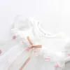 Jurken voor meisjes Babymeisjesjurk Nieuwe pasgeboren jurken met korte mouwen voor babymeisjes Zomerverjaardagsfeestjurk Babykleding