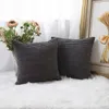 Funda de almohada de terciopelo de Color sólido, cojines de pana a rayas para sofá y sala de estar, funda de almohada decorativa para el hogar