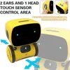RC Robot Smart Robots Emo Robot Dance Voice Command Touch Control Singing Dancing Talking Robots Interactive Robot Toy Gift for Kids 230601
