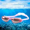 Gogles Unisex Anti Fog Silikonowe szklanki pływackie z regulowaną klamrą bezpieczną miękką elastyczną i wodoodporną dla sportów P230601