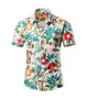 Camicie casual da uomo Estate 2023 Hawaiian For Men Stampa Camicia da uomo a manica corta con bottoni floreali Aloha Beach