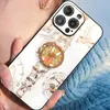 Bling Glitter Цветочный кольцевой кронштейн Курсы Shockpereper Camera Lens Защита для iPhone 14 13 12 11 Pro Max XR XS X 7 8 плюс Samsung S21 S22 S23 Ultra