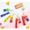 Schmuck Cartoon Animation Charms Schlüsselanhänger Rucksack Schlüsselanhänger Zubehör Kleiderbügel 4 Farben Drop Lieferung Baby Kinder Mutterschaft Otakz