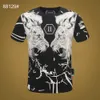 Plein Bear T Shirt Mens Designer Tshirts Phillip Plein Skull Philipps Plein Man T-shirty Klasyczne wysokiej jakości Hip Hop Philip Plein 7307