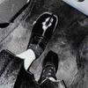 Pantoufle plate ronde orteil fendu femmes peu profondes chaussure unique paresseux sans lacet Slingback Mule cuir doux mocassins 220622