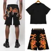 Heren T-shirts Mannen t-shirt Zomer Designer Heren Shorts Casual Pak Hip Hop Streetwear Losse Witte T-shirt