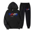 Tracksuit TRAPSTAR Brand Printed Sportswear Men 16 colors Warm Two Pieces Set Loose Hoodie Sweatshirt Pants jogging Motion design 45ess