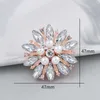 Pins Brooches WEIMANJINGDIAN brand silver or rose gold plated simulated pearl wedding crystal brooch DIY bouquet pin G230529