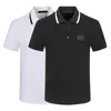 Summer Men Polo T Shirt Designer Polos Shirt Business Position Poll Button Button Geometriclogo Men T Shirts Short