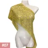 Abbigliamento etnico Costume tradizionale tailandese Donna Perline glitter Sciarpa scialle di pizzo a rete Protezione solare estiva Abito da viaggio a sud-est avvolgente