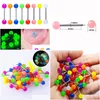 Anneaux De Langue Colorf Acrylique Anneau Lumineux Mamelon Barbell Piercing Stud Barre En Acier Chirurgical Pour Les Femmes Corps Bijoux Drop Delivery Dhbf4