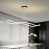 Pendant Lamps Simple Dining Room Lights Modern Black Gold Nordic Minimalist Living Bedroom Chandelier Home Indoor Decor Lighting Lamp