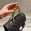 حقيبة سلسلة الدنيم 2023 الفاخرة مصمم أزياء العلامة التجارية حقائب الكتف حقائب اليد Crossbody Women Letter Purse Phone bag Wallet Metal