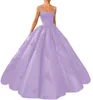 Robes De Quinceanera Princesse Spaghetti Strap Appliques Robe De Bal En Satin À Lacets Poches Avec Plus La Taille Sweet 16 Débutante Fête D'anniversaire Vestidos De 15 Anos 143