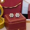 Fijne sieraden online gujia nieuwe koperen ring mode rode oorbellen winkel online verkoop