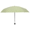 Umbrellas Polka Dot Small Five-fold Umbrella For Women Fresh Japanese Bag Sunscreen Folding Mini Paraguas Mujer