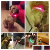 Hundhalsar Leashes Nylon LED PET CALLAR NATT Säkerhet blinkande glöd i den mörka koppel av hundar Lysande fluorescerande leveranser Drop Deli Dh8ws
