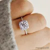 Band Ringen Luxe Vrouwelijke Witte Kristallen Ring Charm Zilver Kleur Dunne Engagement Leuke Bruids Ronde Zirkoon Bruiloft Voor Vrouwen