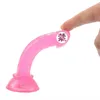 13.3cm Portable Mini Soft Jelly Dildos Small Artificial Sucker Cup Penis Vagina Anal Plug for Women Masturbator