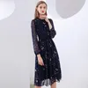 Casual Dresses 2023 Chiffon Floral Dress Female Spring And Autumn Models Women's Temperament High-end Skirt