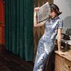 Etnisk kläder kinesisk klänning qipao ao dai oriental cheongsam Vietnam mantel vintage femme traditionell 10269