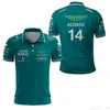 2023 Nuova Aston Martin F1 Team Polo Moda pilota spagnolo Fernando Alonso 14 e Stroll 18 Tempo libero Y2k Uomo T-shirt 0eam
