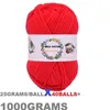 Yarn 1000grams/set 1kg 5ply milk cotton wool knitted dyed Lanas for crochet process Sweaters hats dolls free shipping P230601