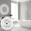 Zegary ścienne zegar Secler Silent Bathroom Anti-Fog Waterproof Timer Desktop wiszący PVC Office Digital