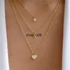 Подвесные ожерелья BLS-модный золотой цвет в форме сердца для женщин